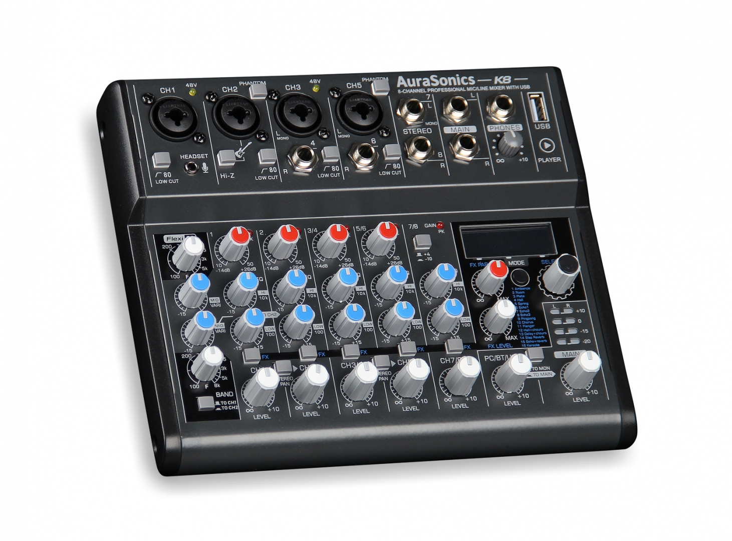AuraSonics K8 компактный микшерный пульт в Братске