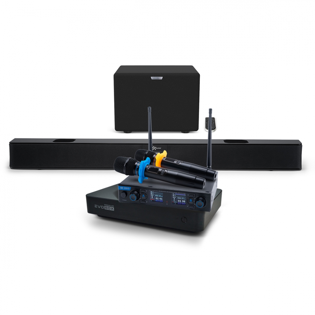 Hi-End караоке-система EVOBOX Premium + EvoSoundBar (саундбар с караоке) в Братске