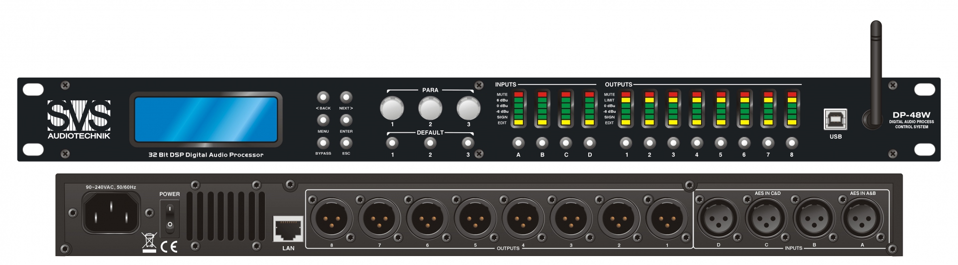 SVS Audiotechnik DP-48W Цифровой процессор: 4 входа 8 выходов в Братске