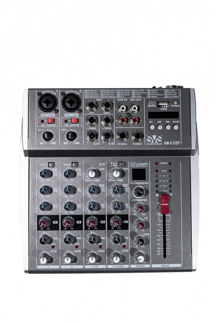 SVS Audiotechnik mixers AM-6 DSP Микшерный пульт аналоговый, 6-канальный SVS Audiotechnik mixers в Братске